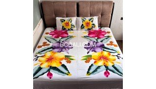 Special Offer Rayon Bedsheet Hand Painted Originally by Balinese Artisans